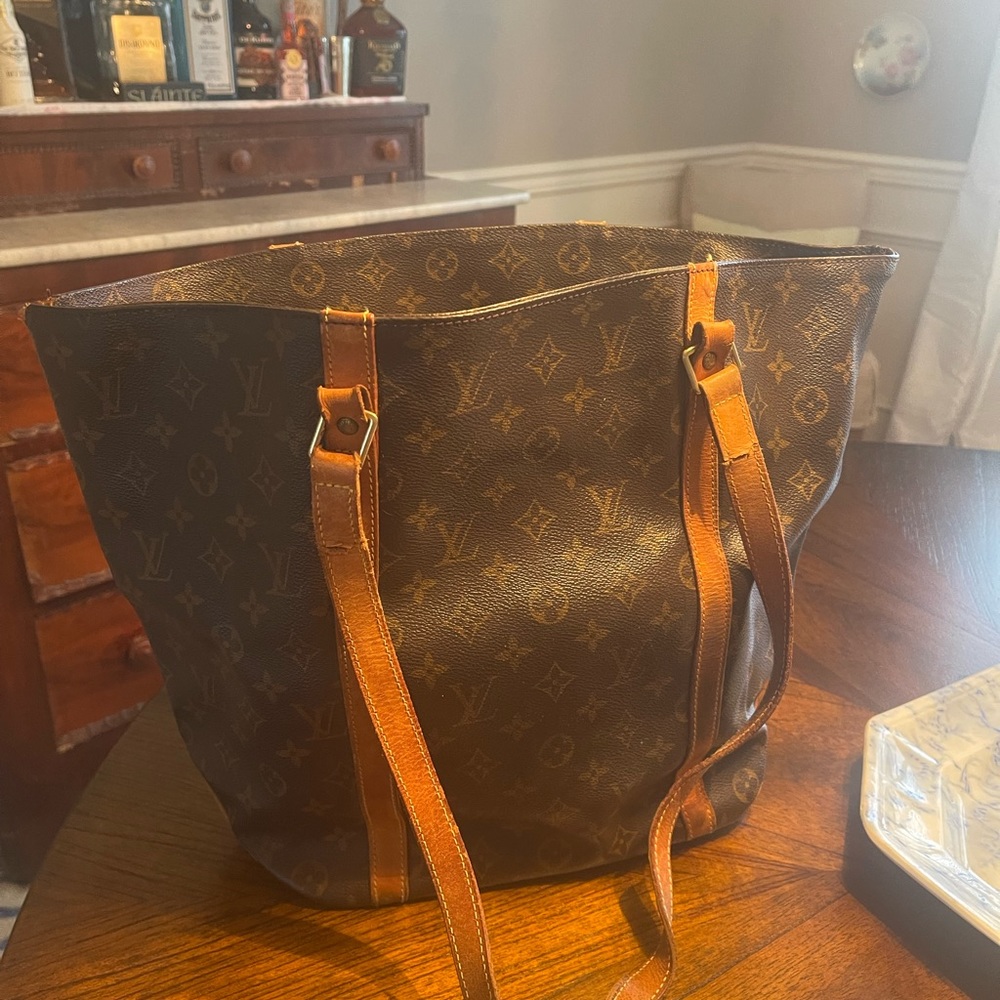 LV Sac Shopping tote—well loved